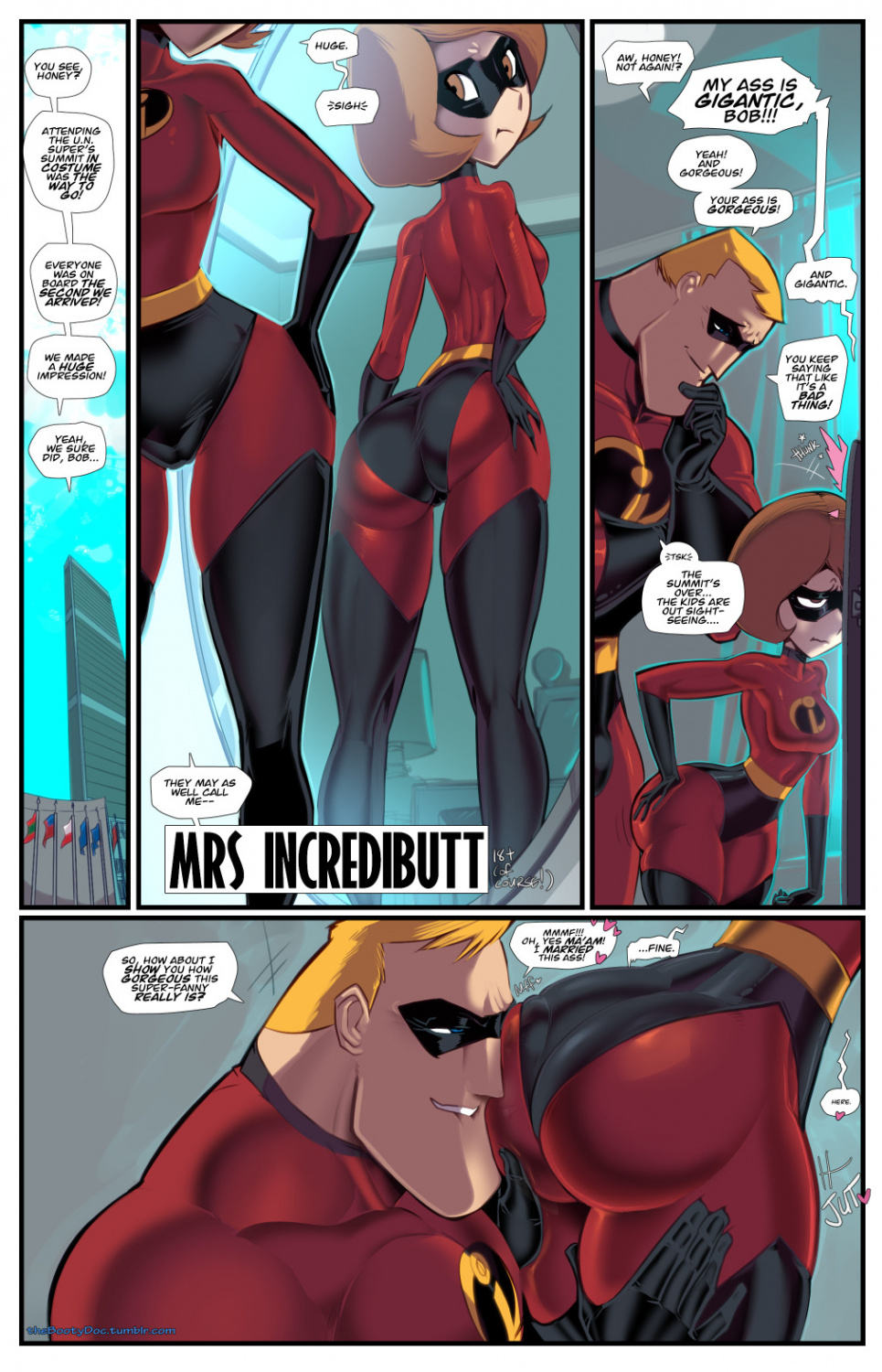 Elastigirl rule 34 comic