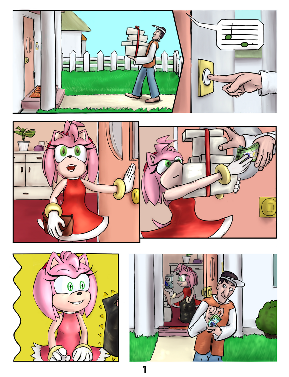 Sonic X: Amy Rose and her dildo - Multporn Comics & Hentai manga
