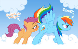 Rainbow Dash and Scootaloo